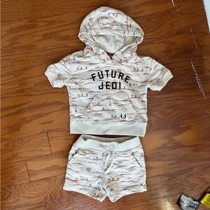 BabyGap Star Wars Future Jedi Sweat Short Set Sz 6-12mo | Toddler Hoodie Set